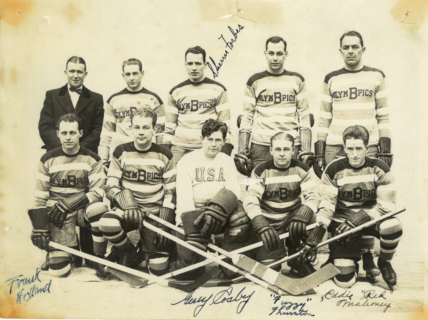 Archival Boston hockey photograph connected to the story of Glass Seats